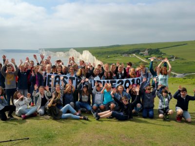 Achtklässler lernen Englisch in Eastbourne
